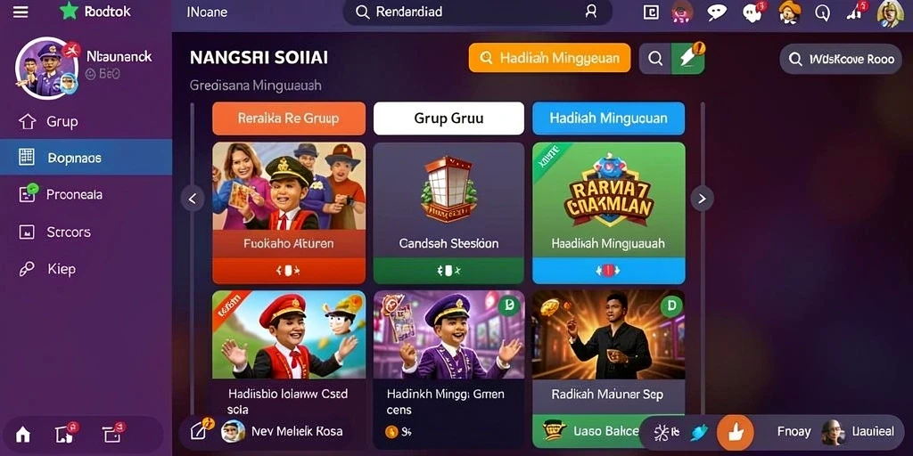 Screenshot dari mode kompetisi antar pemain yang seru.