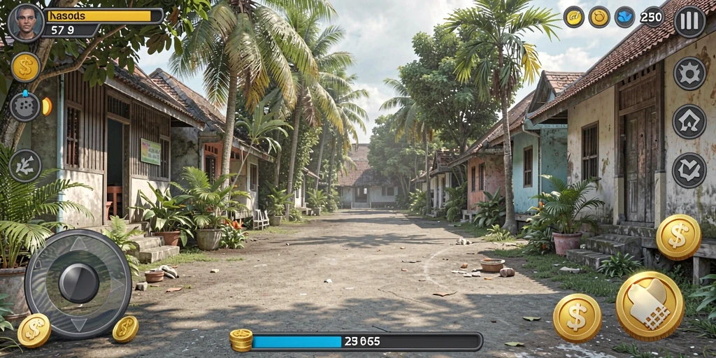 Level menantang dengan pemandangan yang indah.