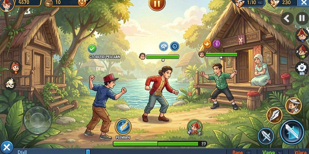 Mode multiplayer yang seru dan kompetitif.